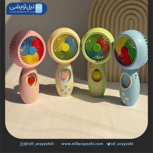 مینی فن دکمه میوه ای شارژی کد hq6630
