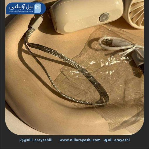 مینی فن دکمه نقره ای شارژی کد tml269