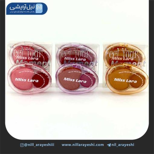 پالت رژگونه دو رنگ میس لارا کد