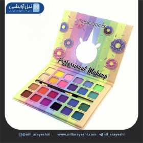 پالت سایه کتابی و براش 24 رنگ‌ دونات آیگودکو کد LK5066