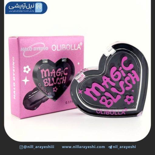 رژگونه جامد قلبی جادویی و حرارتی سیاه اولی بولا کد LA - B197