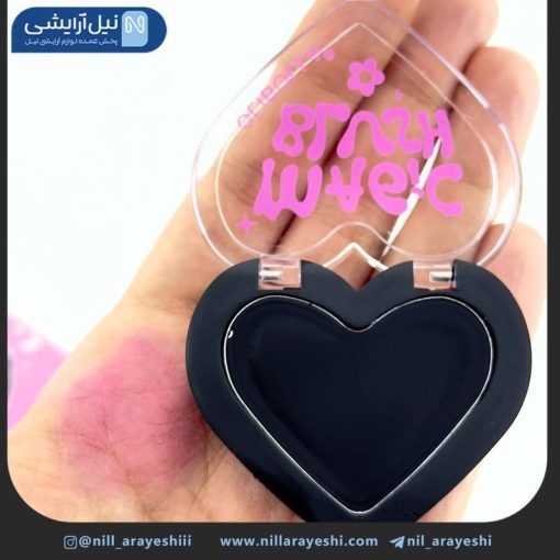 رژگونه جامد قلبی جادویی و حرارتی سیاه اولی بولا کد LA - B197