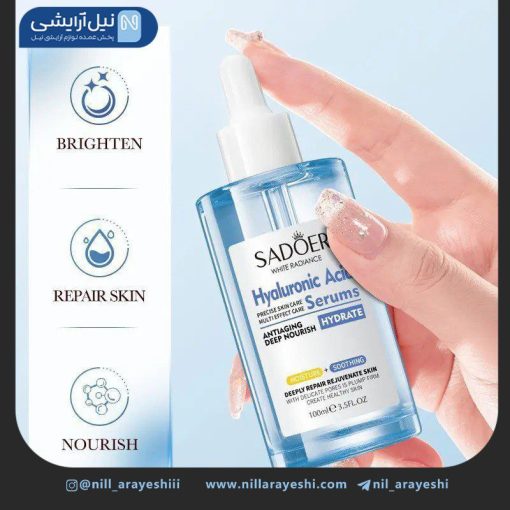 سرم صورت آبرسان هیالورونیک اسید سادور 100 میل ( بدون جعبه )