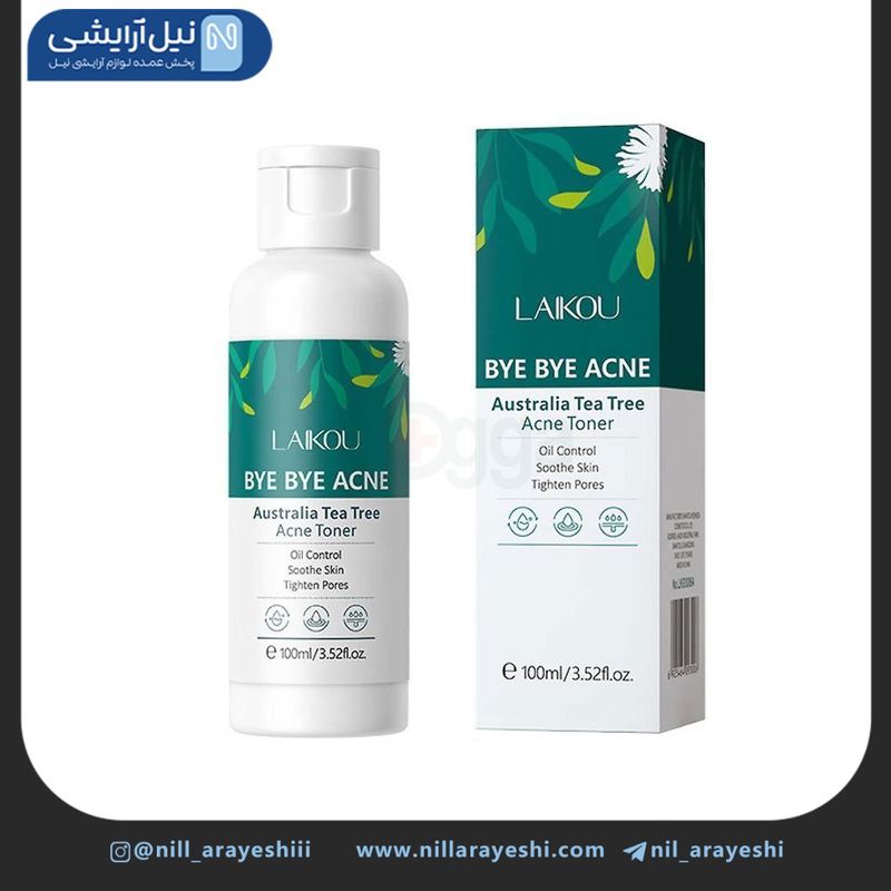 تونر صورت ضد جوش و آکنه درخت چای لایکو 100 میل کد