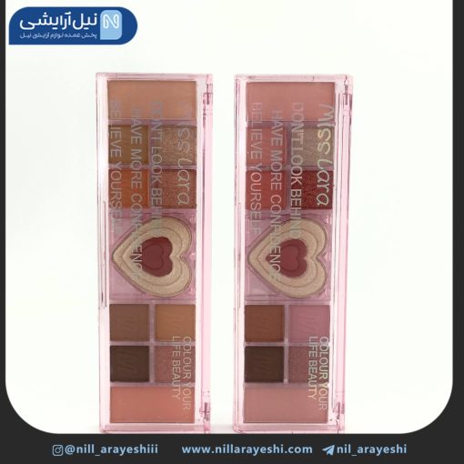 پالت سایه دوازده رنگ قلبی میس لارا کد Ms - 228