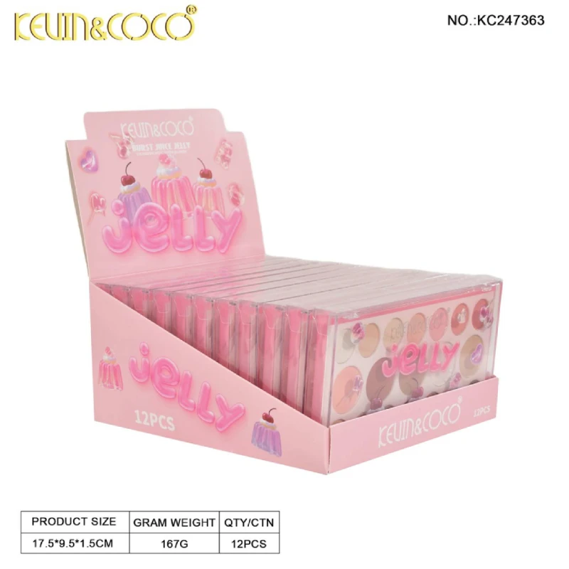 پالت سایه نوزده رنگ طرح ژله کوکو کد kc247363