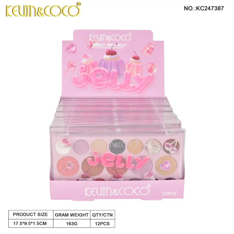 پالت سایه نوزده رنگ طرح ژله کوکو کد kc247387