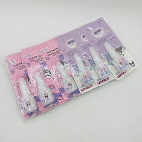 چسب ناخن لاکی طرح کرومی ( براش دار )