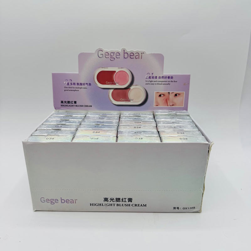 رژ گونه و هایلایتر کرمی گگ بیر کد GX369