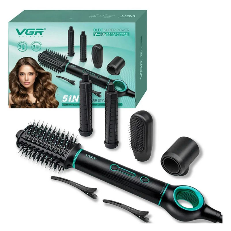 سشوار برس‌ دار حالت‌ دهنده وی جی آر مدل V – 486